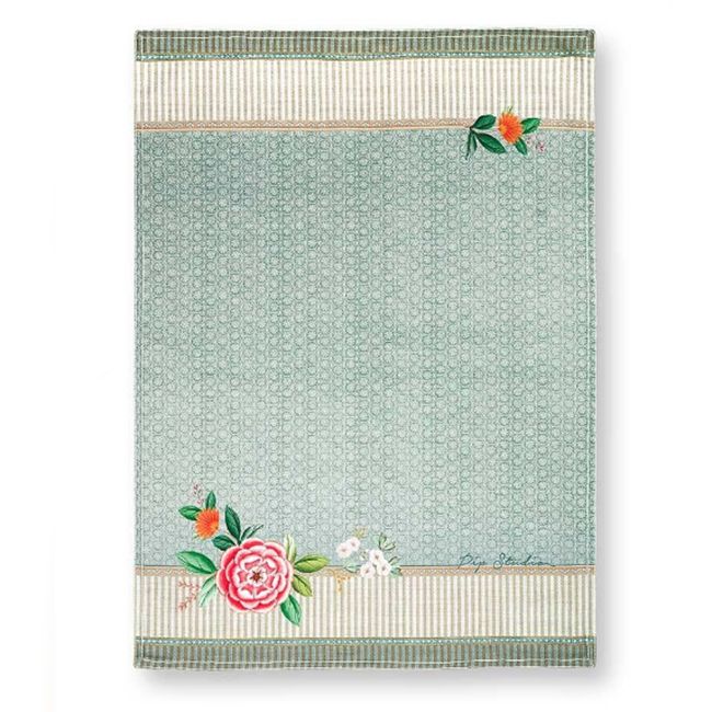 Tea Towel Blushing Birds Blue 50x70cm