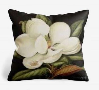 Cushion Magnolia Bloom Velvet 50cm