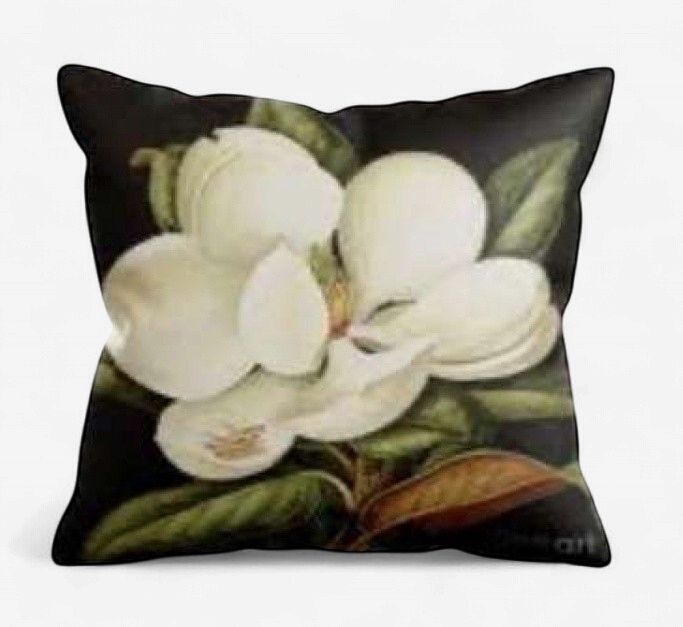 Cushion Magnolia Bloom Velvet 50cm