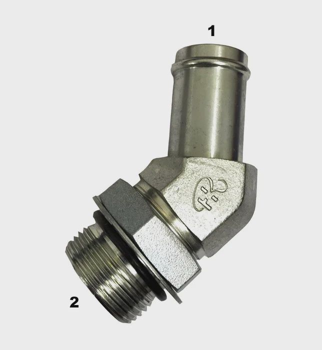 Beaded Hose to Pipe Elbow 45° -4503