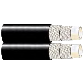 Thermoplastic Textile Braid Hose- Nonconductive Twin Line- R7-NCTL