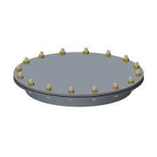 Cleanout Cover-Zinc Plated Steel, Buna-N (Nitrile) Gasket -FCC-YZ-BN