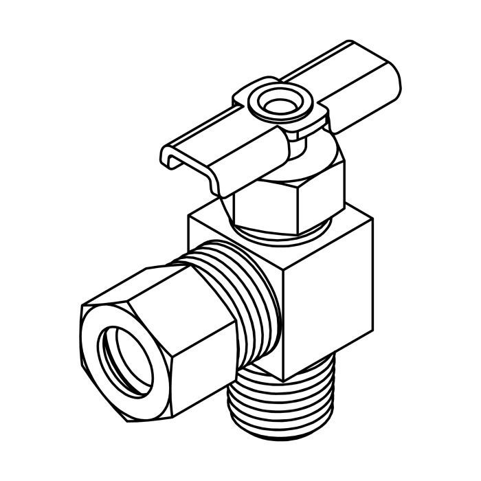 Compression to Pipe Elbow 90° - NV104