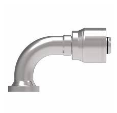 J Series- Four Spiral &amp; Wire Braided (Non Skive) to Flange (Code 62)- 90 degree elbow-J-FLH90
