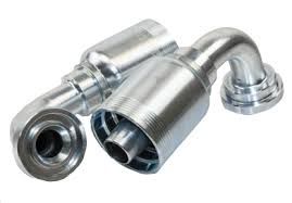 J Series-Four Spiral &amp; Wire Braided (Non Skive) to Flange (Code 61)- 90 degree elbow-J-FL90