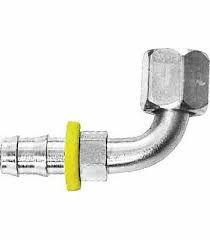 Steel Push-on Barb to JIC Swivel 90° Bent Tube -4330