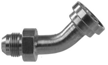 K Series- Wire Braided (Non Skive) to Flange (Code 61)- 45 degree elbow-K-FL45