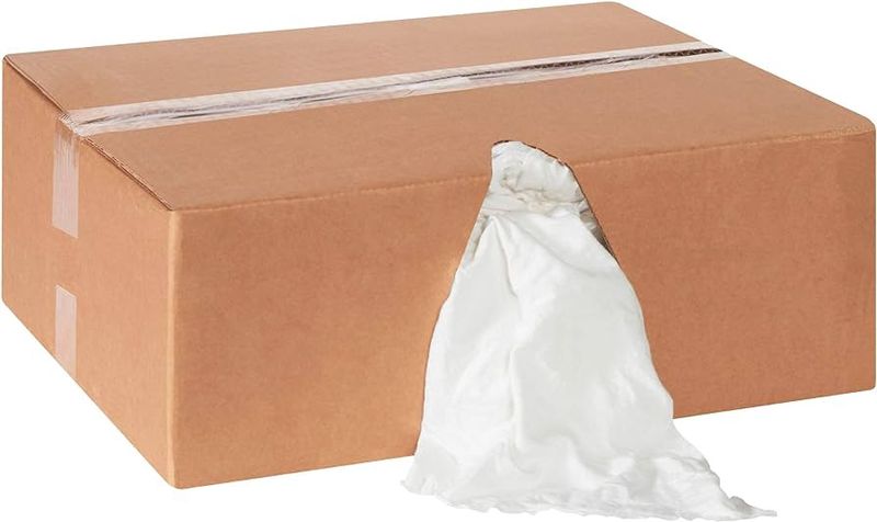 T-Shirt Rags - 10lbs White