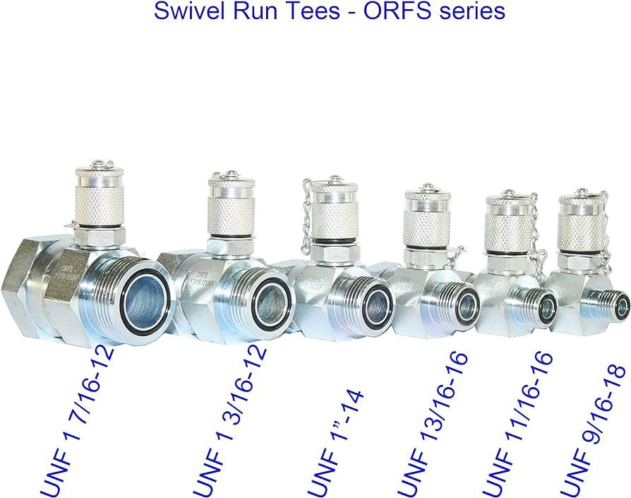 ORFS to ORFS Swivel Run Tee -FF6602