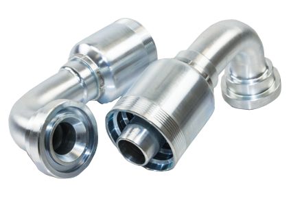 H Series-R13 (Non Skive) to Flange (Code 62)- 90 degree elbow-H-FLH90
