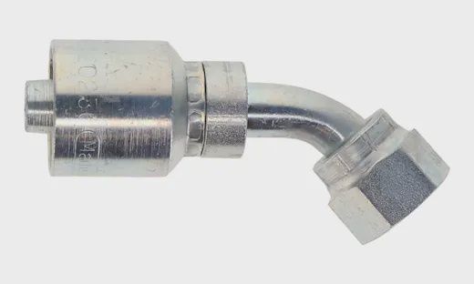 J Series-Four Spiral &amp; Wire Braided (Non Skive) to ORFS- 45 degree elbow-J-FFX45