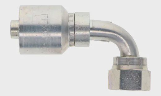 J Series-Four Spiral &amp; Wire Braided (Non Skive) to JIC- 90 degree elbow-J-FJX90S