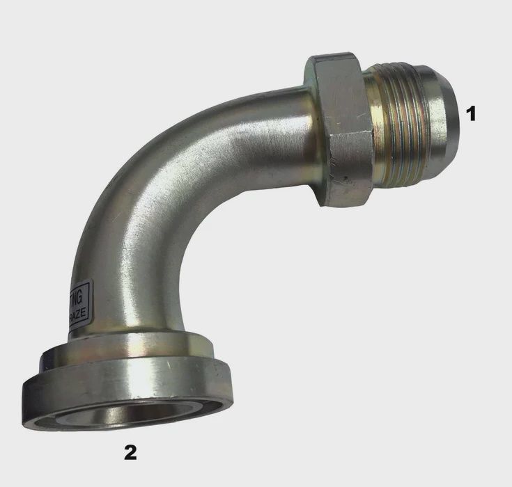 JIC to No Braze Flange Elbow 90°- Code 61 -NB6890