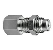 Hose Gauge Connector - Pipe to Test Point Bulkhead with Locknut - HGCP