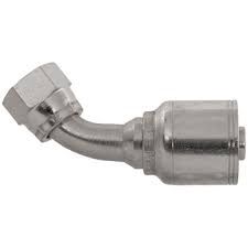 K Series-Wire Braided (Non Skive) to BSPP- 45 degree elbow -K-FBSPX45