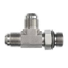 JIC to O-Ring Run Tee- 6804