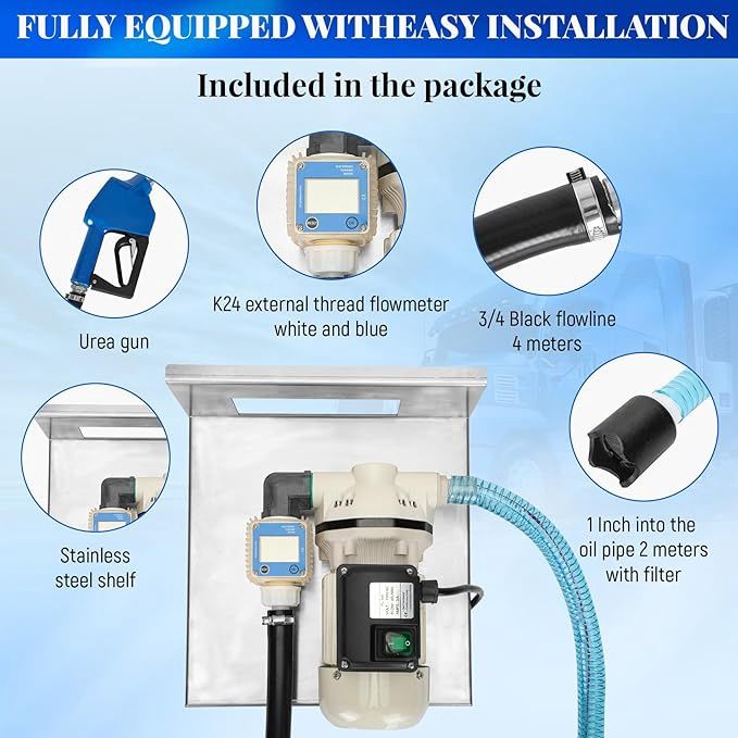 High-End DEF PUMP,DEF Transfer Pump Kit 10GPM/40LPM