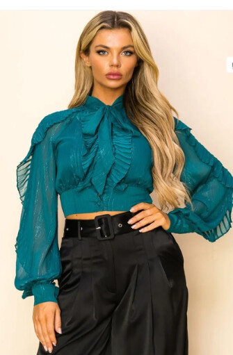Daisy Green Detailed Top