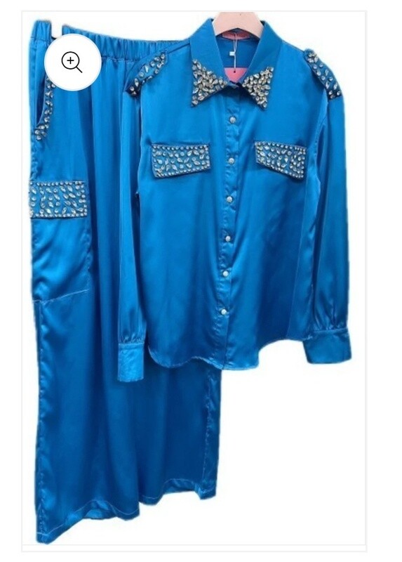 Cozumel SATIN &amp;RHINESTONES SET