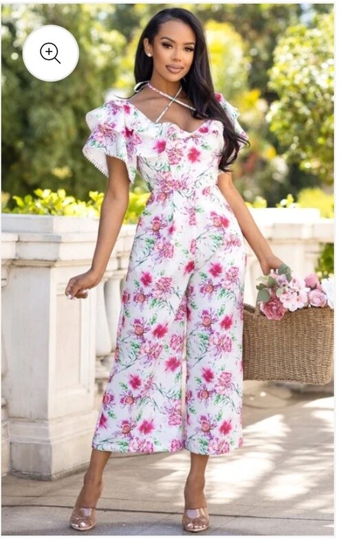 MIA FLORAL PRINT JUMPSUIT