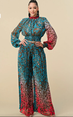 Paula Leopard Print Set
