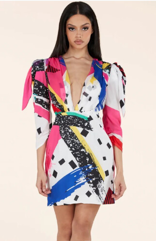Stella Print mid dress