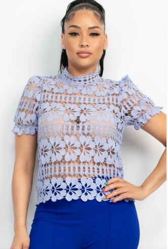 Angie Sheer lace top