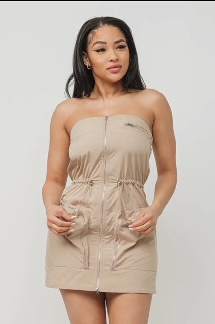 Avae  front zipper dress
