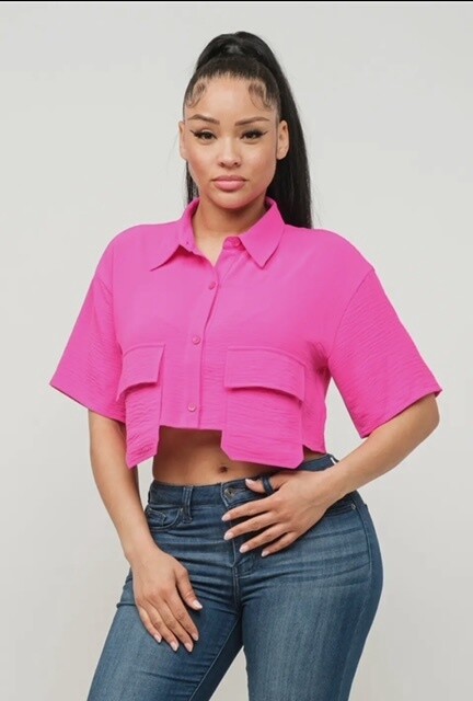 Amelia Cargo Crop Top
