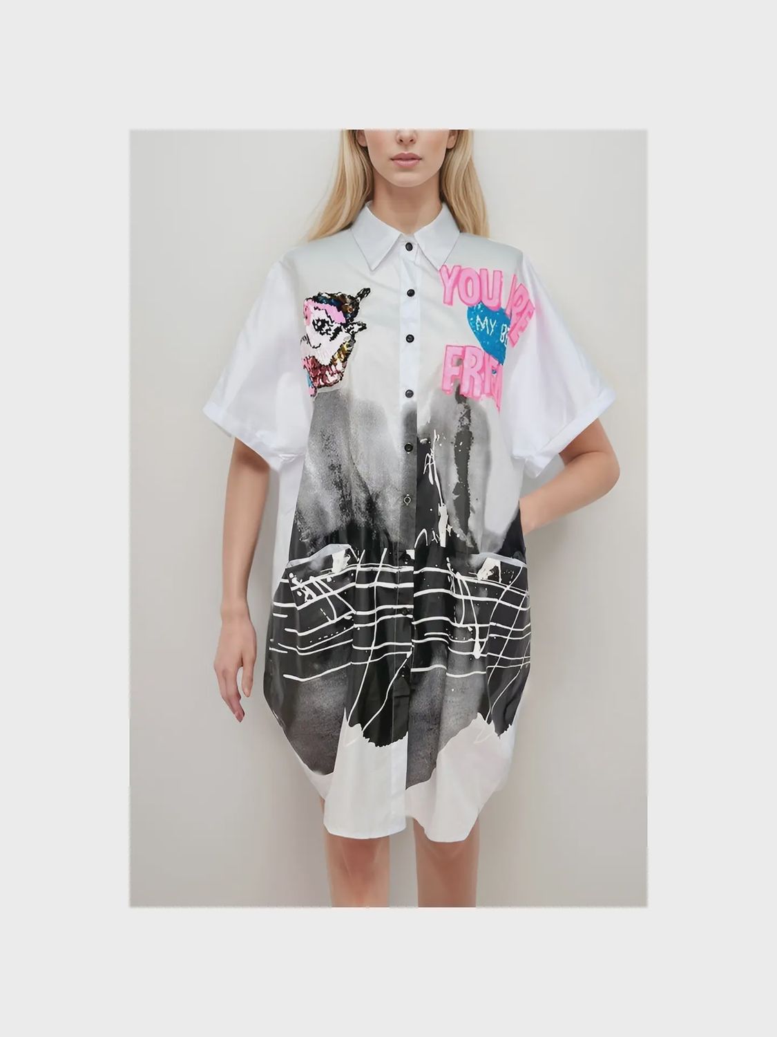 Aaliah Shirt Loose Dress