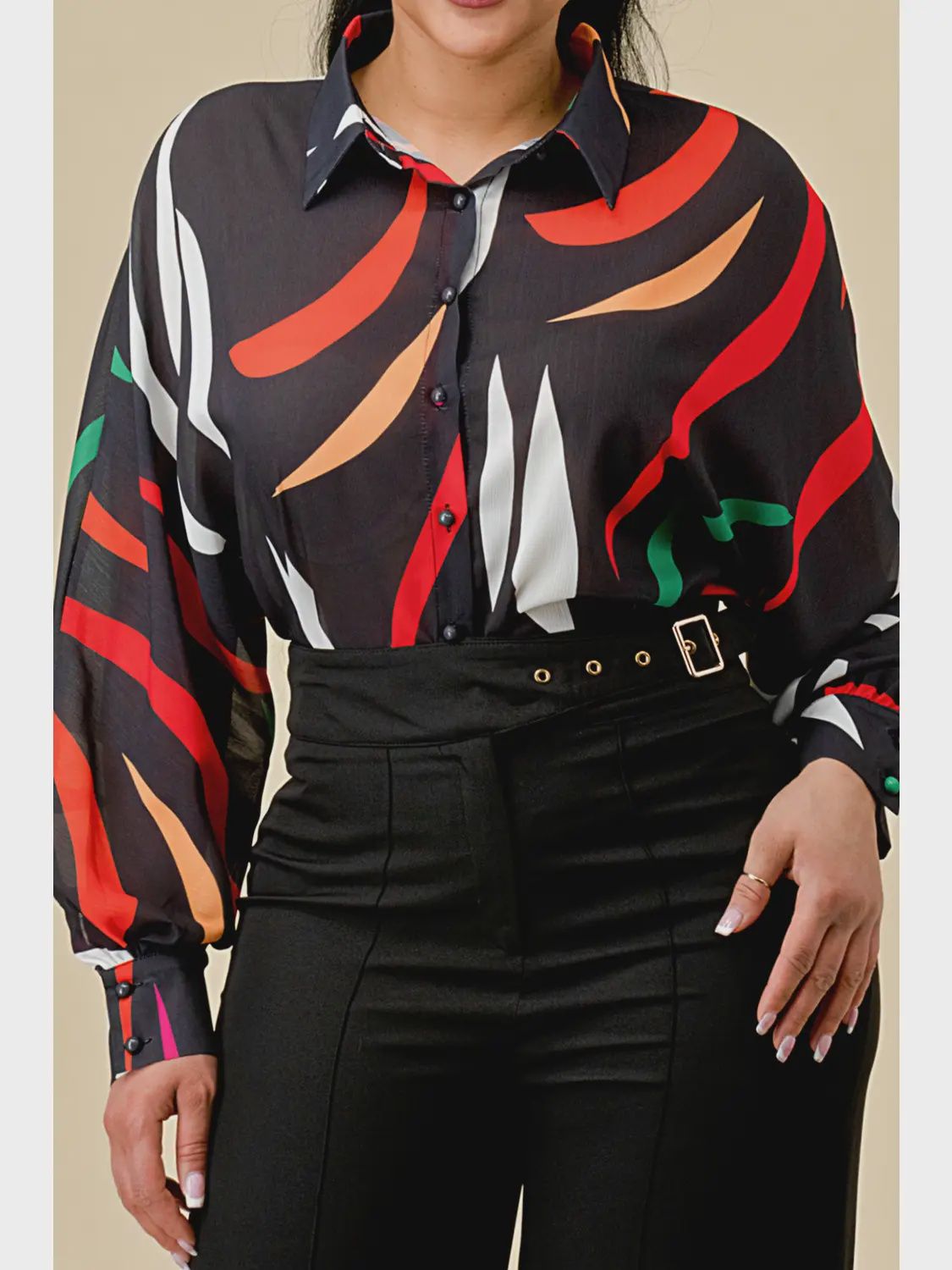 Mina Woven Printed Top