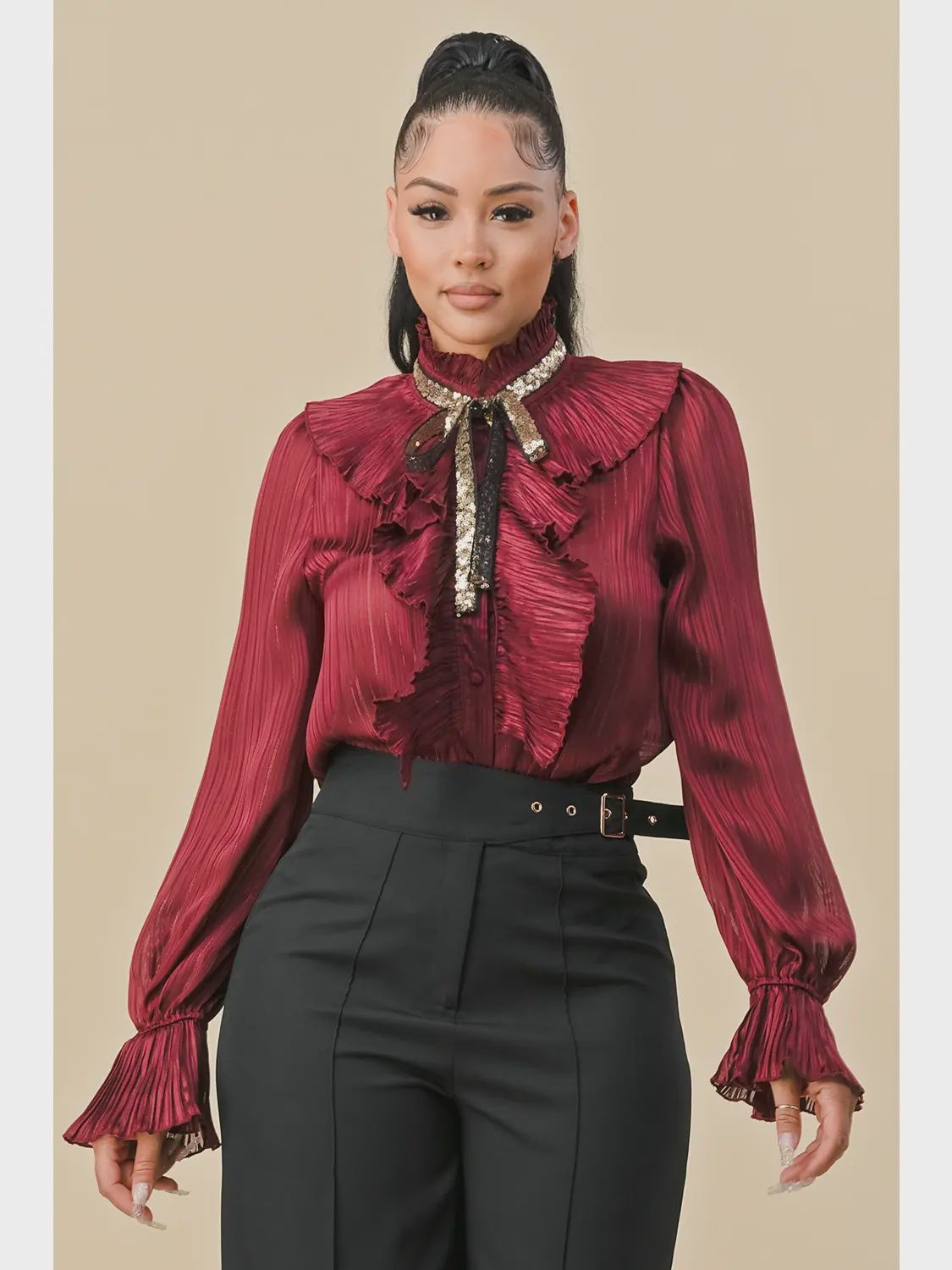 Jacky Bow Tie Top