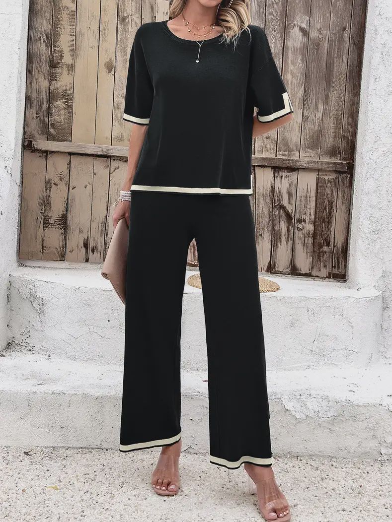 Rebecca Ribbed Knit Lounge Set
