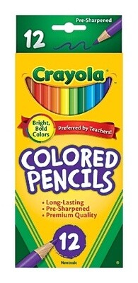 COLORED PENCILS 12 PACK