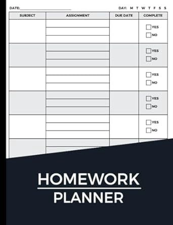 MIDDLE SCHOOL PLANNER