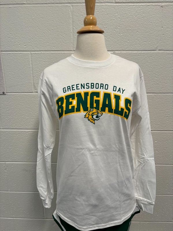 BENGAL CURVE WHITE LONG SLEEVE (Adult)