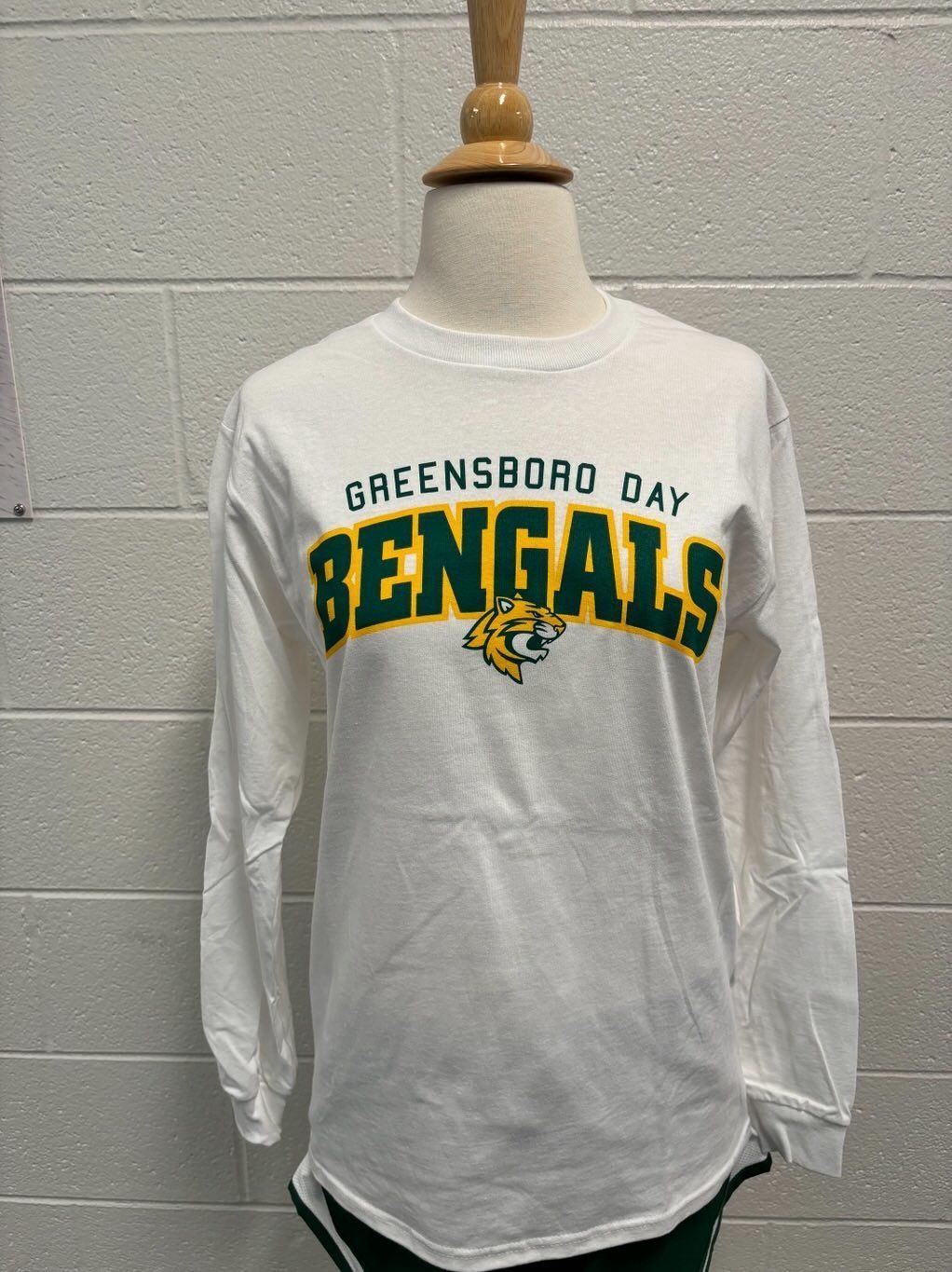 BENGAL CURVE WHITE LONG SLEEVE (Youth)