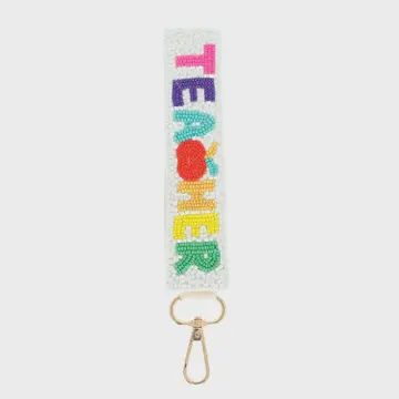 TEACHER LONG KEYCHAIN, Colour: WHITE