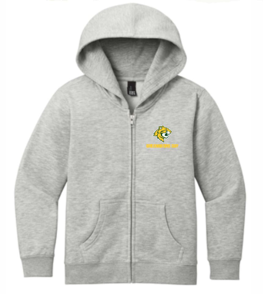 BENGAL ZIP 24, Size: YOUTH SMALL, Colour: HEATHER GREY