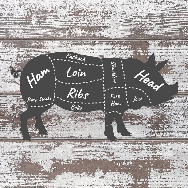 Whole Pig 160-260lbs $5.00/lb Hanging | DEPOSIT