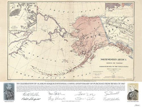 Alaska 1867 Map