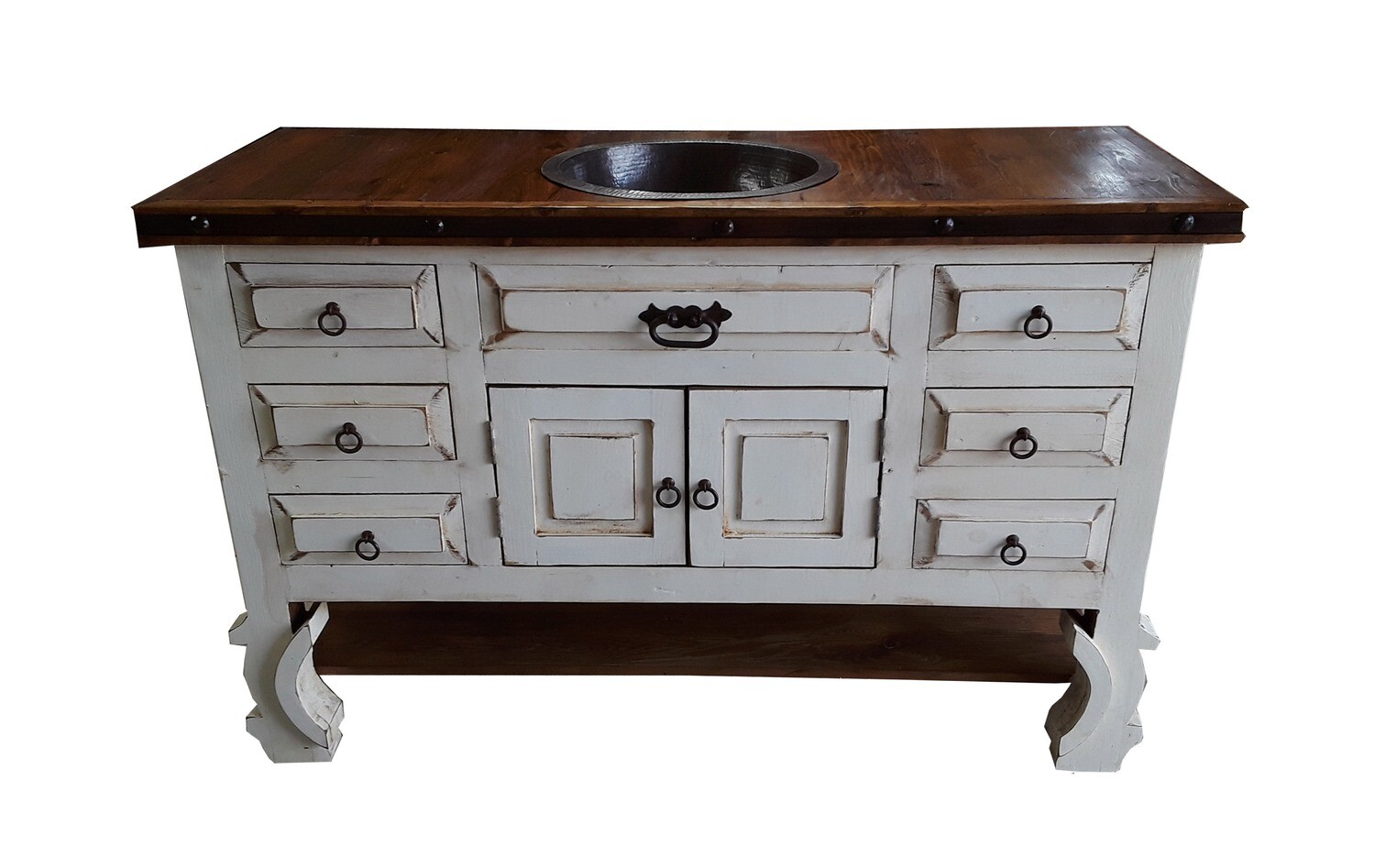 Saint Anthony Rustic Bathroom vanity With Sink