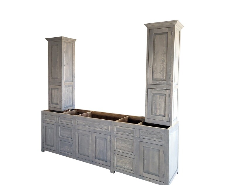 Hudson Rustic Bathroom Vanity With Towers