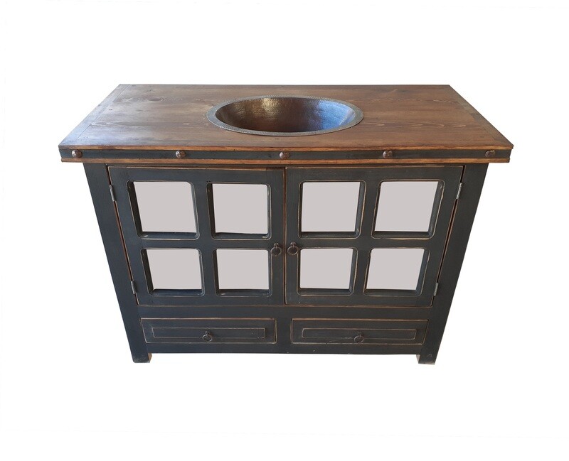 San Angelo Rustic Back washed Bathroom Vanity