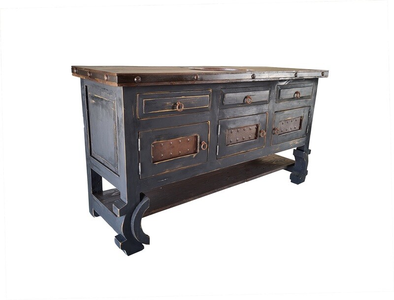 Morton Rustic Bathroom vanity