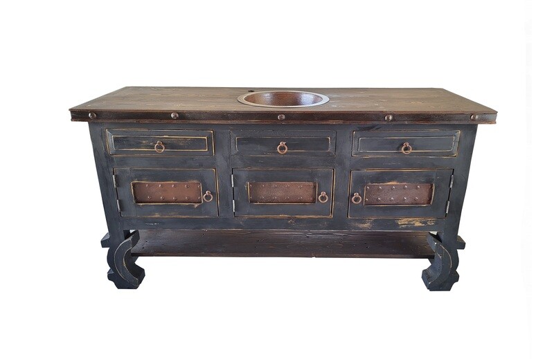 Morton Rustic Bathroom vanity