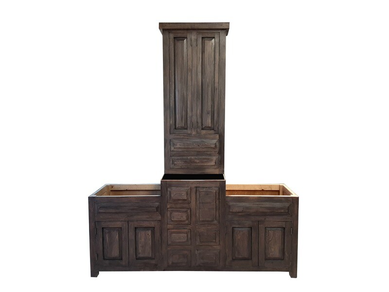 Wiley Rustic Bathroom Vanity With Tower