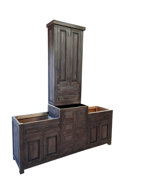 Wiley Rustic Bathroom Vanity With Tower
