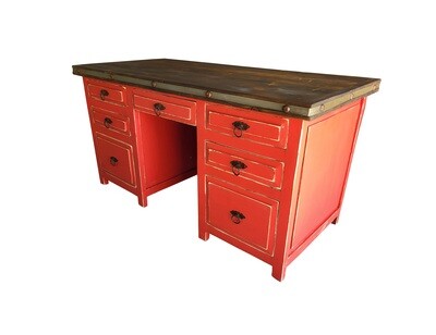 Richards Rustic Red Office Desk