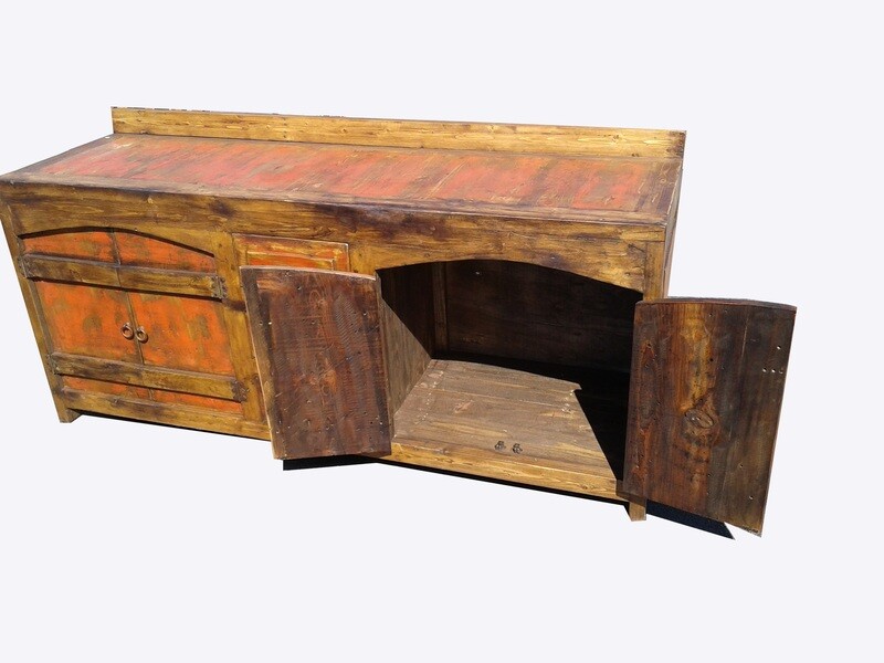 Crusaders Rustic Red Bathroom Vanity